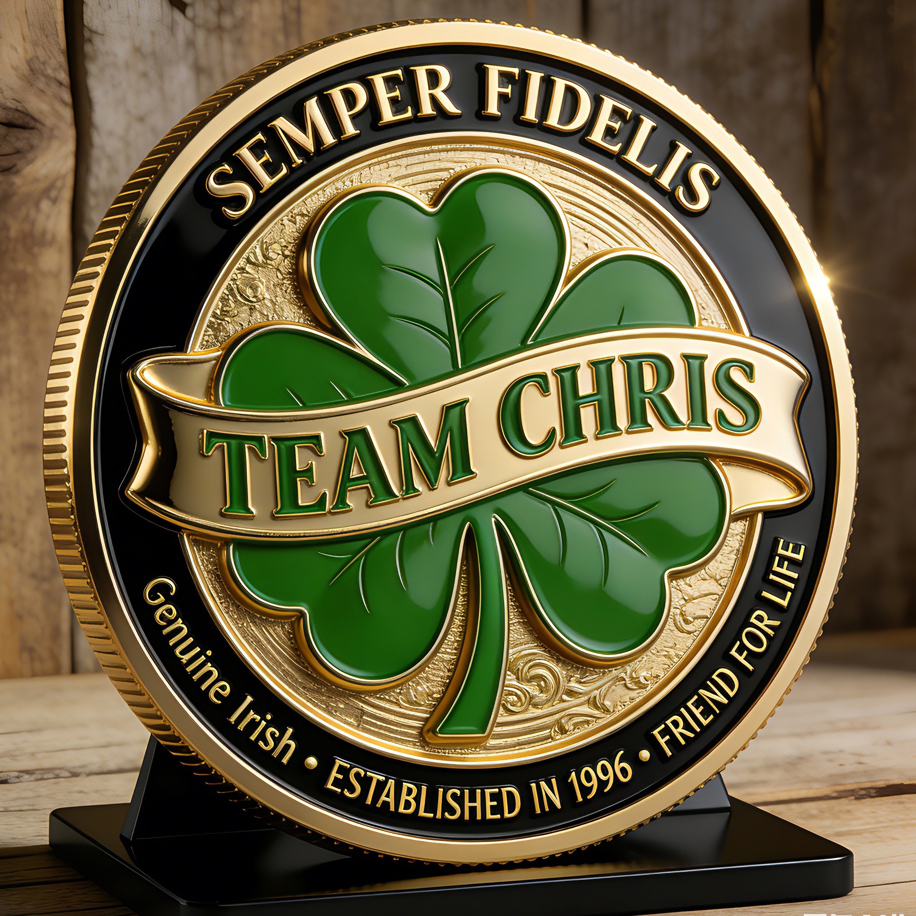 🍀Team Chris Commemorative Coin – Semper Fidelis Edition