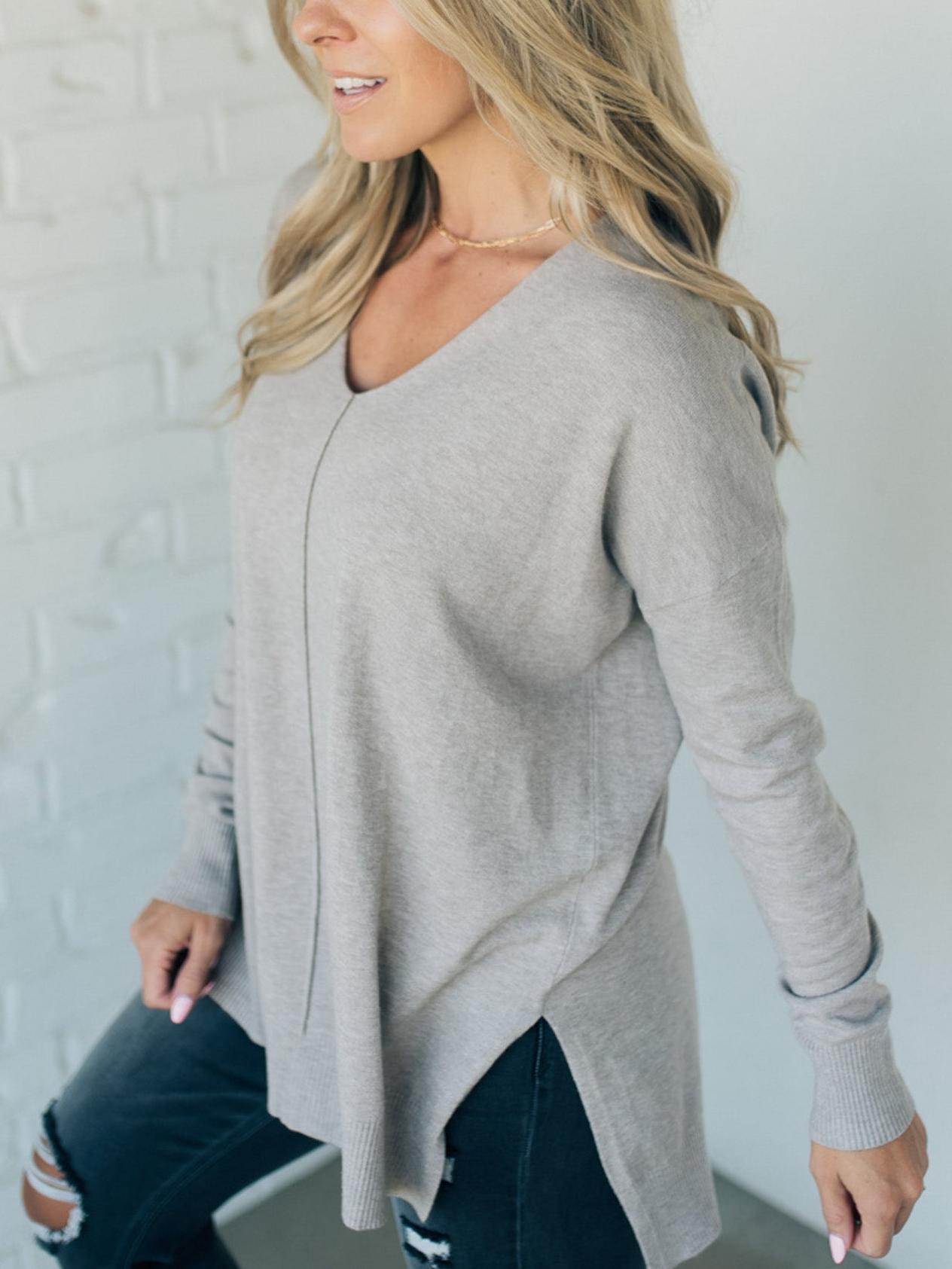 So Soft Seam Front Sweater (Buy 2 Free Shipping)