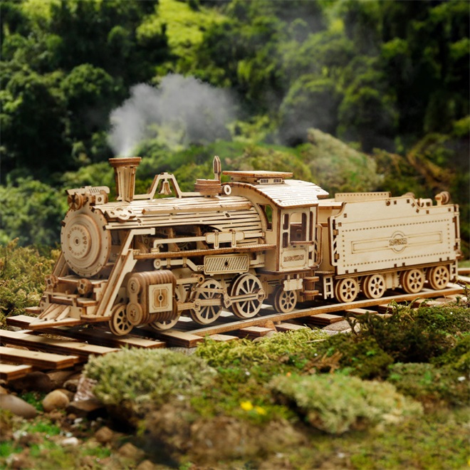 Super Wooden Mechanical Model Puzzle Set