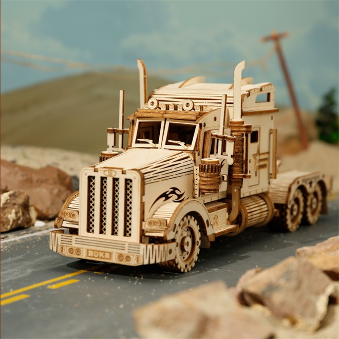 Super Wooden Mechanical Model Puzzle Set