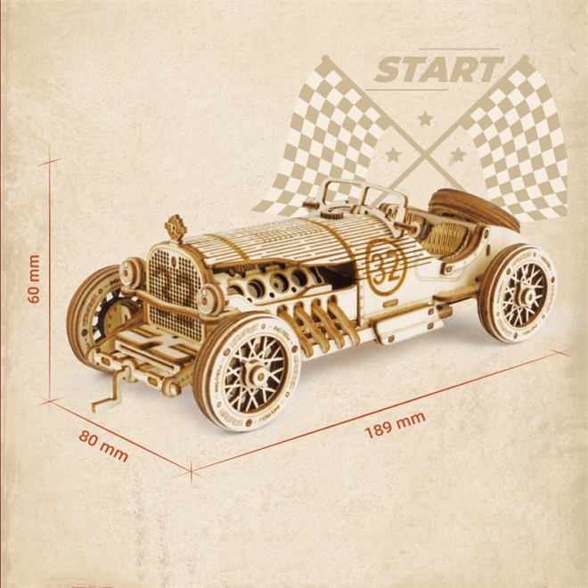 Super Wooden Mechanical Model Puzzle Set