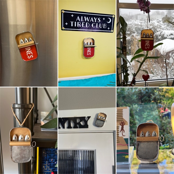 Tin of Sardines Fish Hanging Decoration Ornament