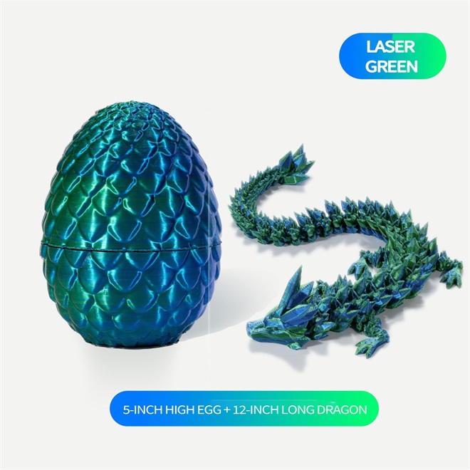 🐉3D-Printed Articulated Crystal Dragon