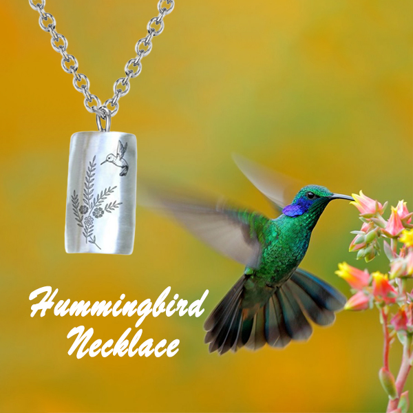 925 Sterling Silver Hummingbird Necklace - Gift For Animal Lover-belovejewel.com