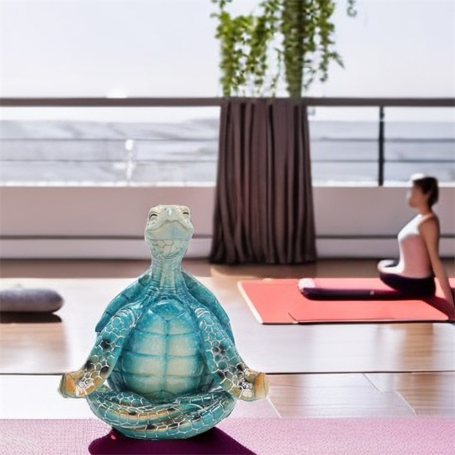 š¢Meditation Yoga Turtle Figurine For Spiritual Garden