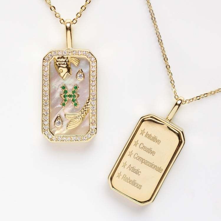 BELOVEJEWEL PEARL ZODIAC NECKLACE-belovejewel.com
