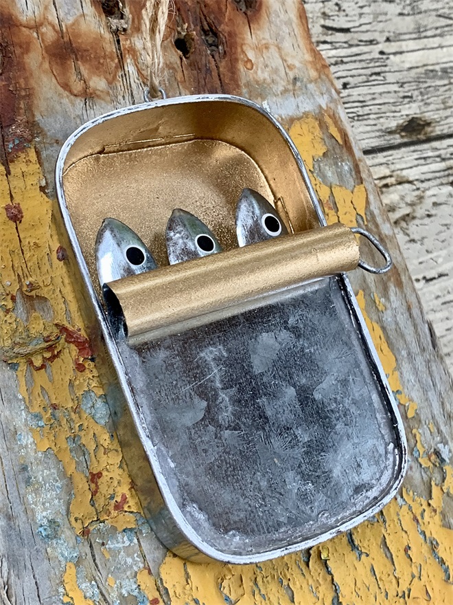 Tin of Sardines Fish Hanging Decoration Ornament