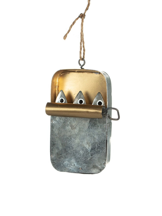 Tin of Sardines Fish Hanging Decoration Ornament