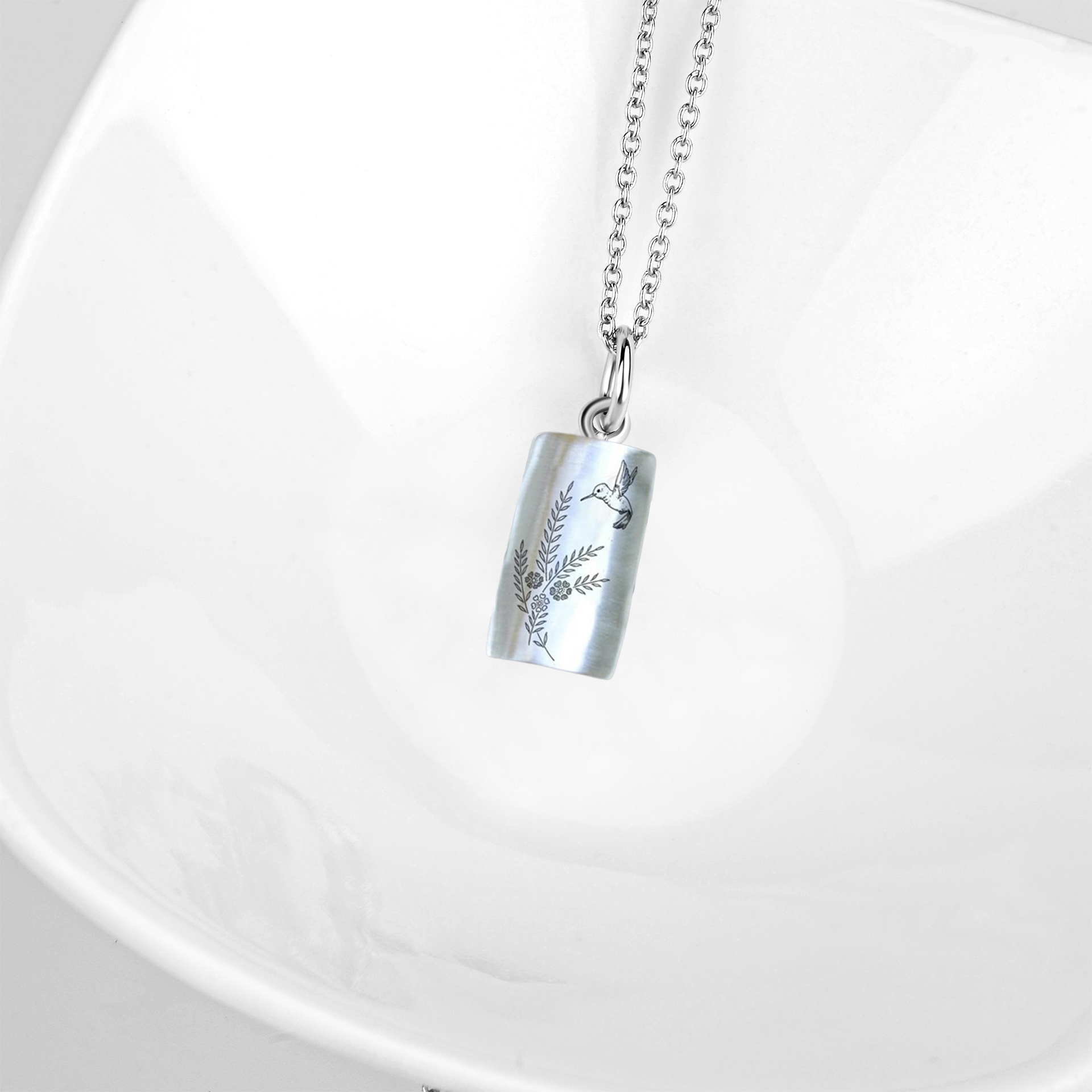 925 Sterling Silver Hummingbird Necklace - Gift For Animal Lover-belovejewel.com