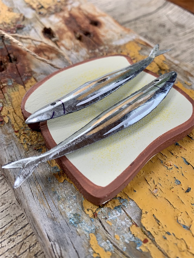 Tin of Sardines Fish Hanging Decoration Ornament