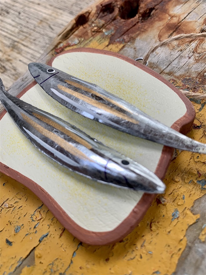 Tin of Sardines Fish Hanging Decoration Ornament