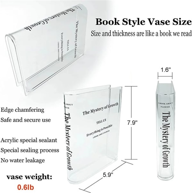 📙Books About Flowers - Book Vase (Flowers not included)🌷