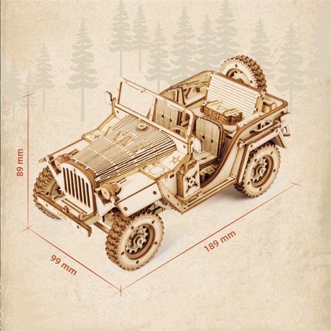 Super Wooden Mechanical Model Puzzle Set