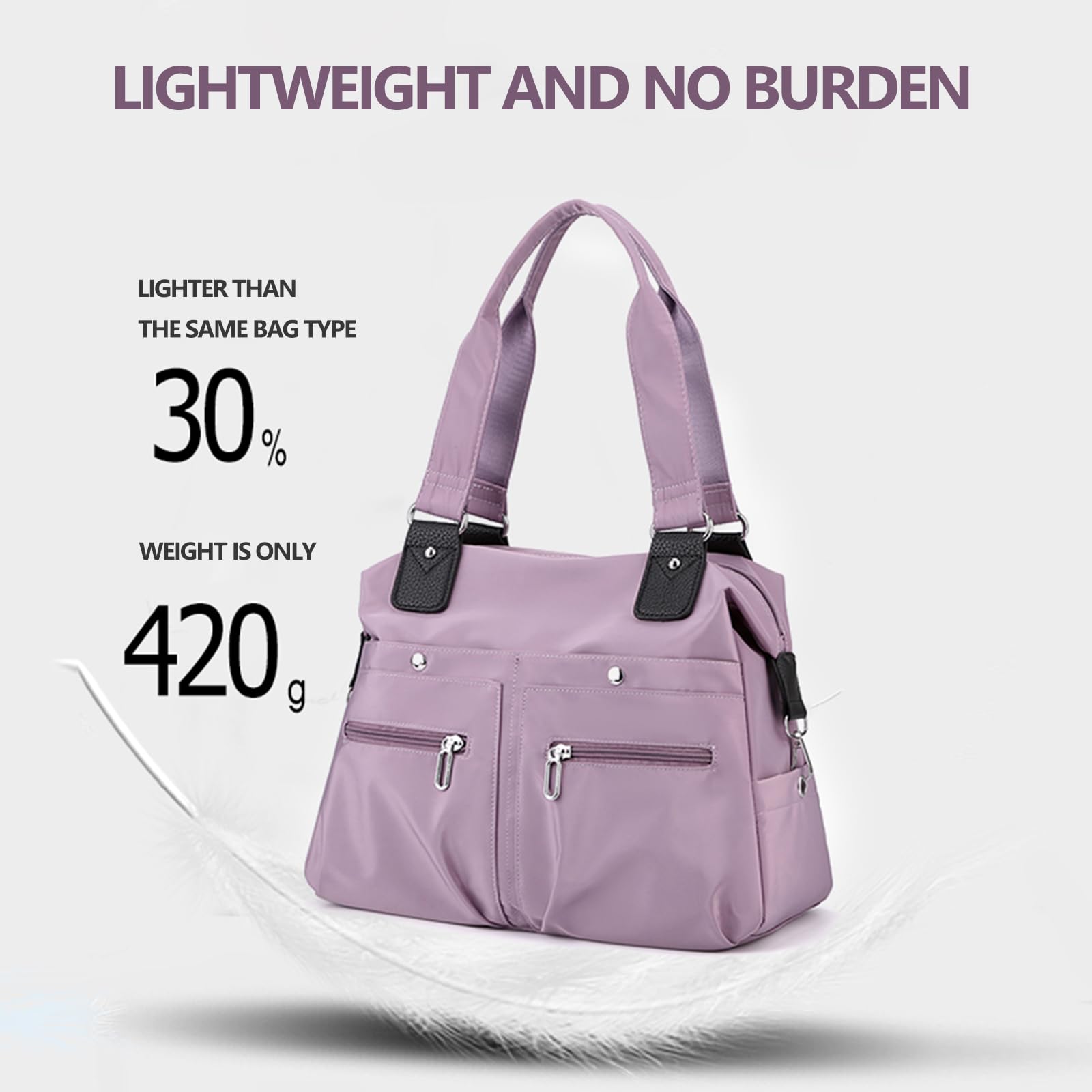 Large Capacity Waterproof Multi Pocket Shoulder Bag