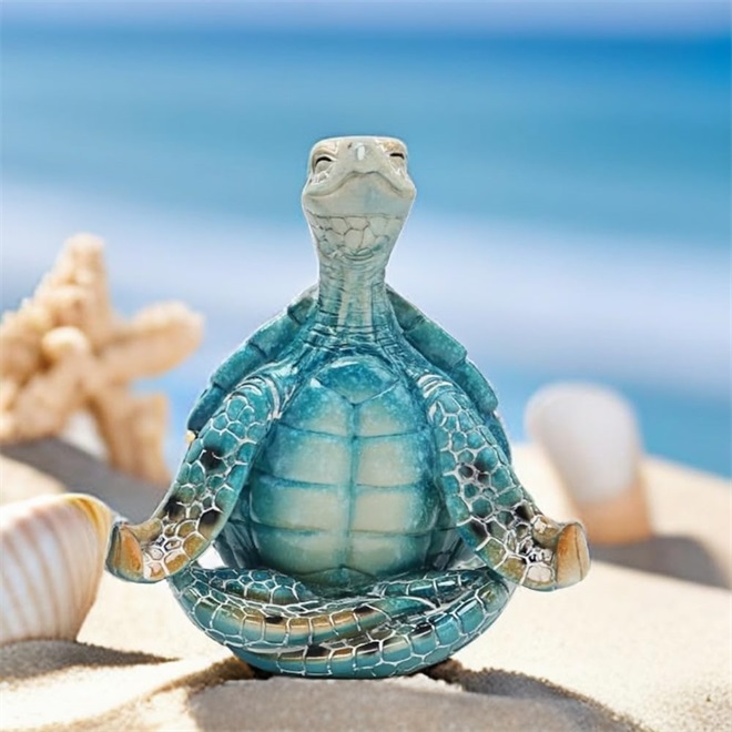 🐢Meditation Yoga Turtle Figurine For Spiritual Garden