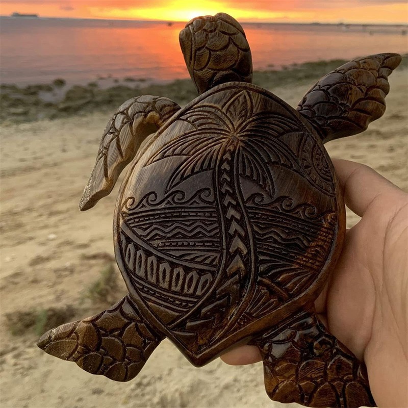 🌊Hawaiian Turtle WoodCarving🐢