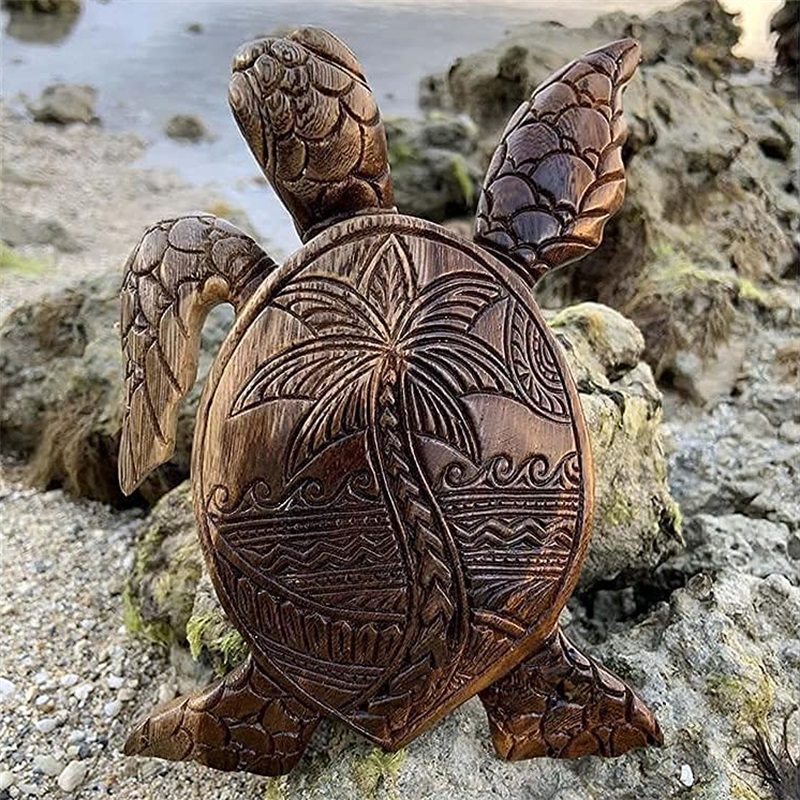🌊Hawaiian Turtle WoodCarving🐢
