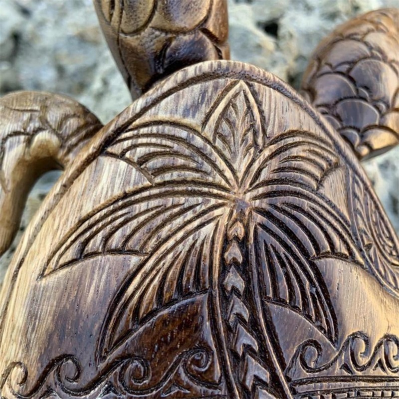 🌊Hawaiian Turtle WoodCarving🐢