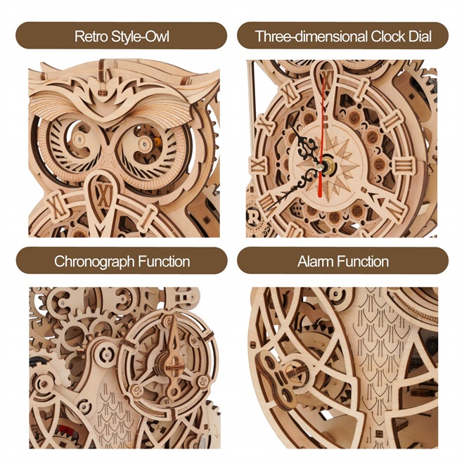 Super Wooden Mechanical Model Puzzle Set