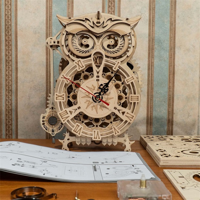 Super Wooden Mechanical Model Puzzle Set