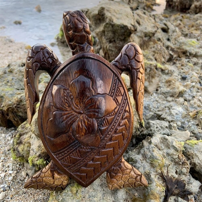 🌊Hawaiian Turtle WoodCarving🐢