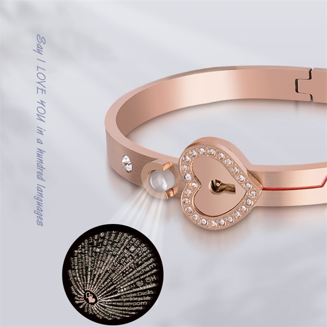 Key to My Heart Couple Key Necklace and Love Lock Bracelet Gift Set