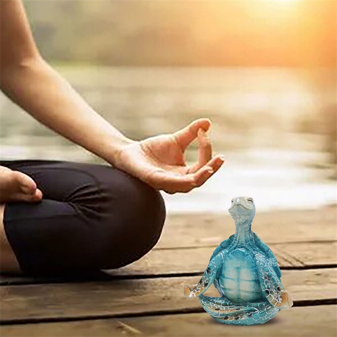 🐢Meditation Yoga Turtle Figurine For Spiritual Garden