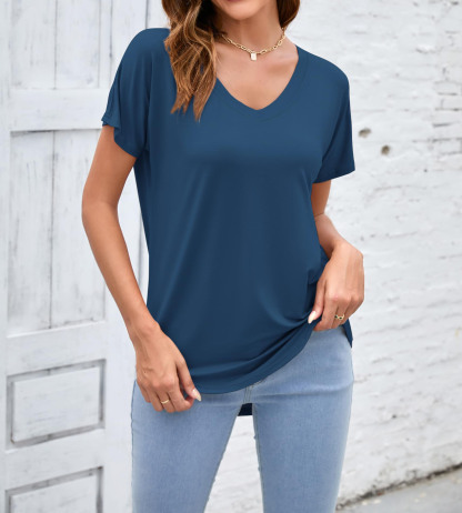 V Neck Women's Basic Casual Tee（Buy 3 Free Shipping）