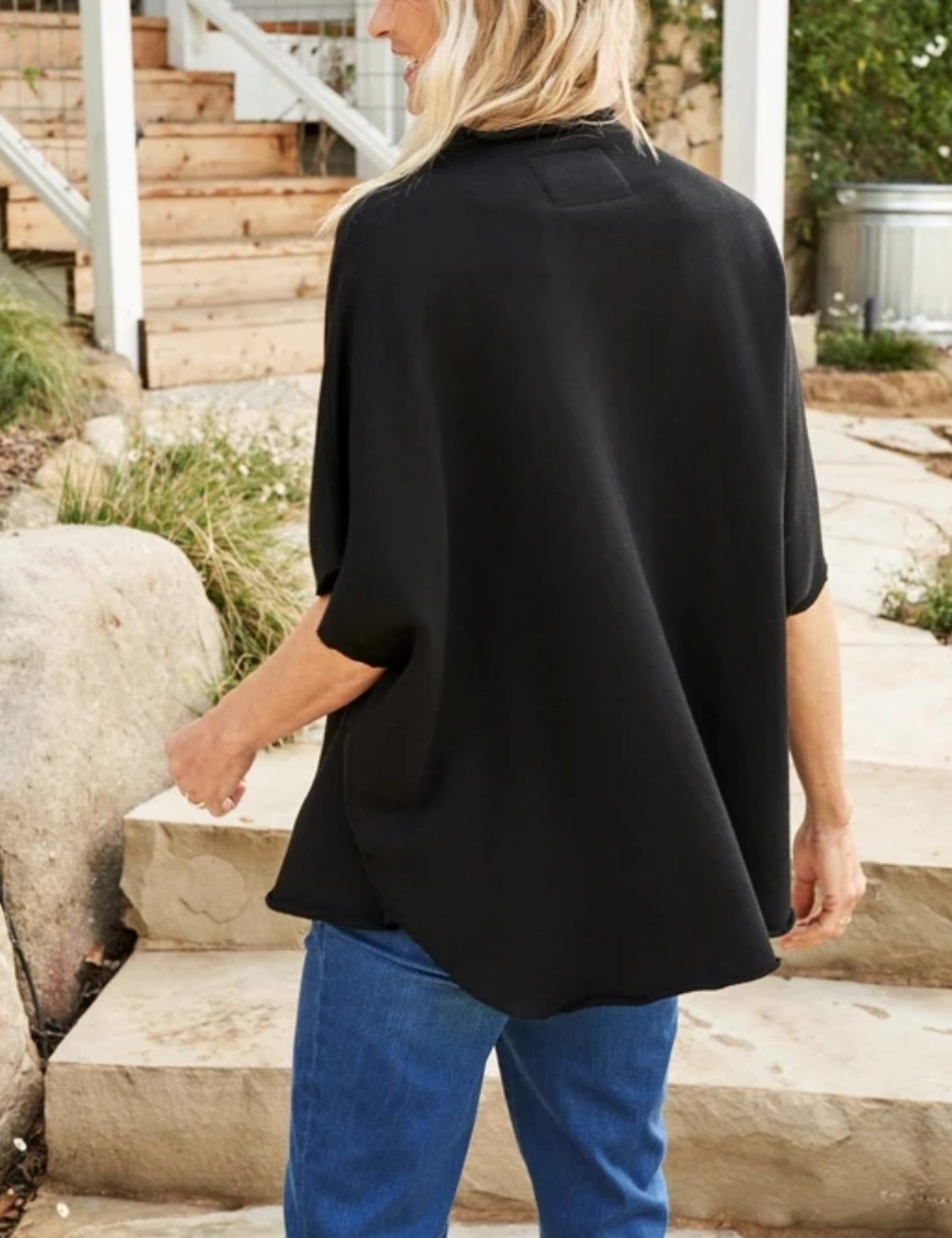 Women's Funnel Neck 3/4 Batwing Sleeve Pullover(Buy 3 Free Shipping)