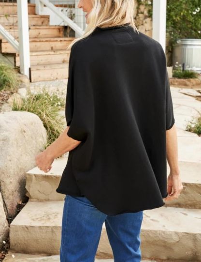 Women's Funnel Neck 3/4 Batwing Sleeve Pullover(Buy 3 Free Shipping)