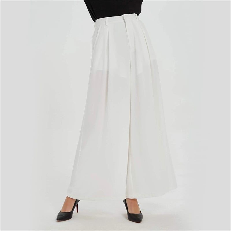 Women Wide Leg High Waist Pants-Pink Laura