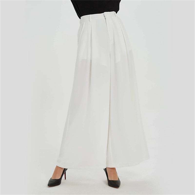 Women Wide Leg High Waist Pants-Pink Laura