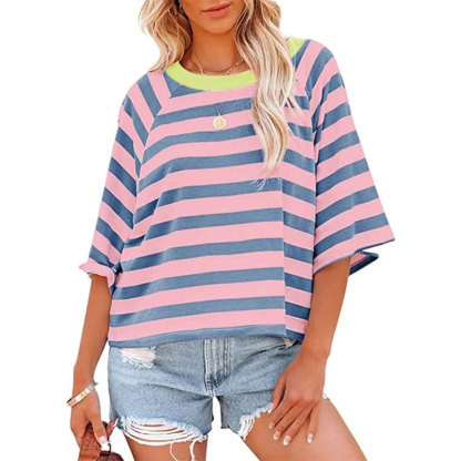 NEW💥Tops for Women Striped 2024 Fashion T Shirts(Buy 2 Free Shipping)