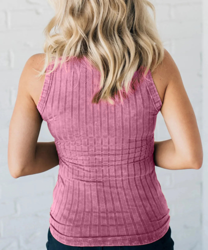 Women's Ribbed Washed Tank Top（Buy 3 Free Shipping）
