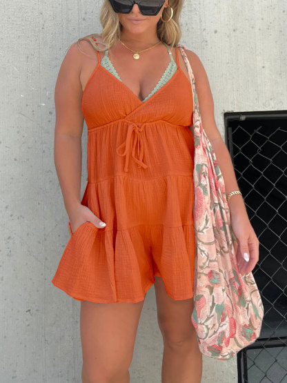 Women's V-neck Suspender Jumpsuit(Buy 2 Free Shipping)