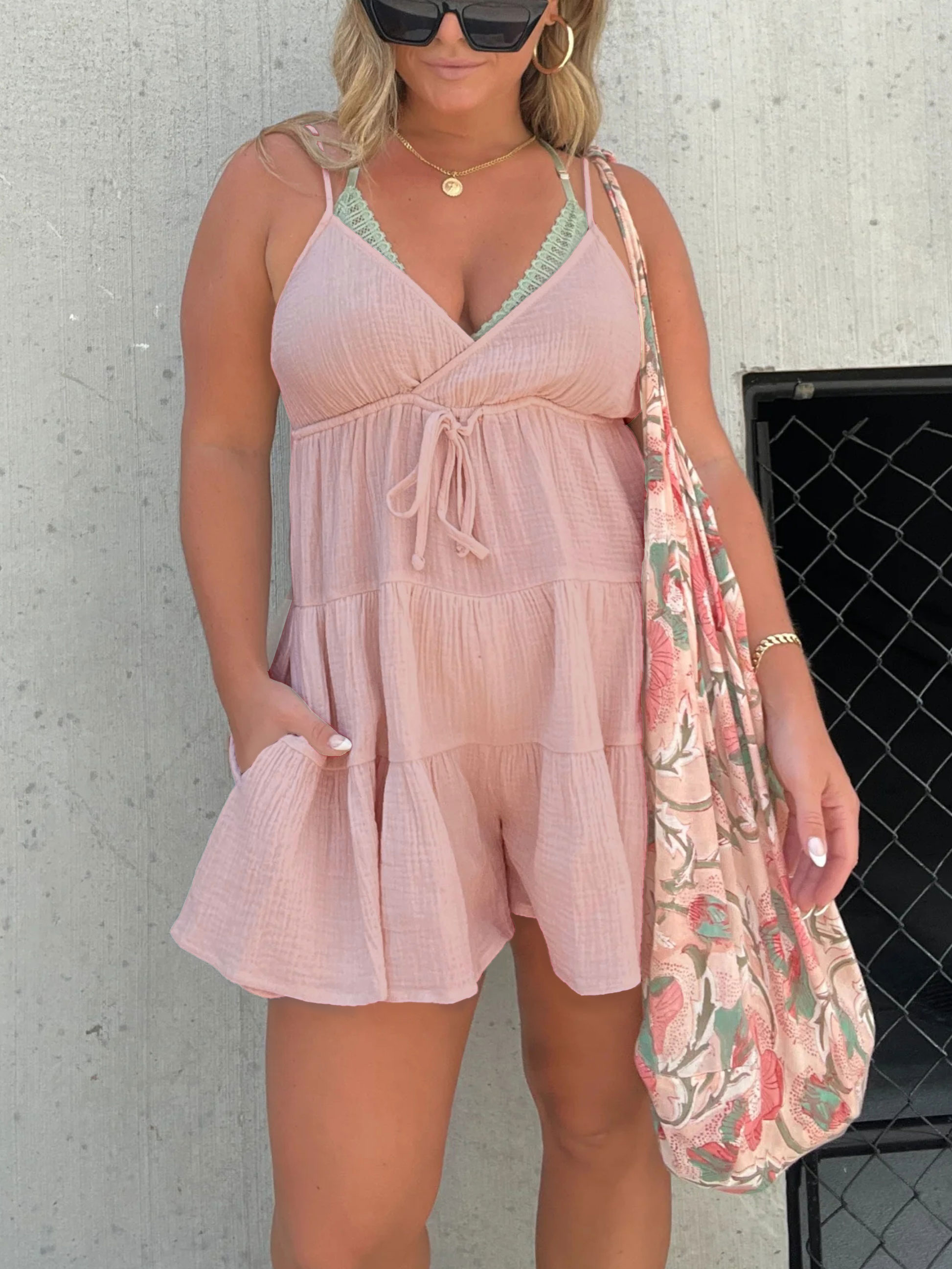 Women's V-neck Suspender Jumpsuit(Buy 2 Free Shipping)