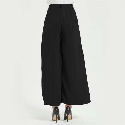 Women Wide Leg High Waist Pants-Pink Laura