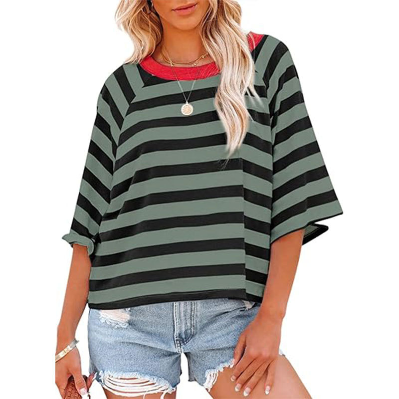 NEW💥Tops for Women Striped 2024 Fashion T Shirts(Buy 2 Free Shipping)
