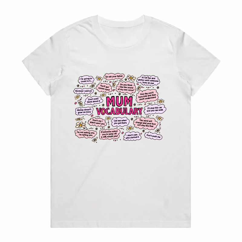 MUM'S (RUDE) VOCAB 😡📣 – WOMEN'S T SHIRT(BUY 3 FREE SHIPPING)
