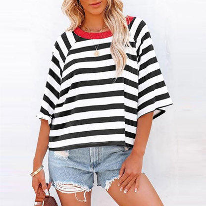 NEW💥Tops for Women Striped 2024 Fashion T Shirts(Buy 2 Free Shipping)