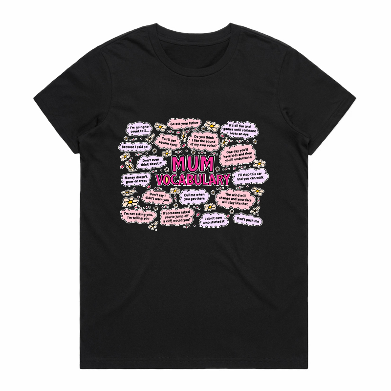 MUM'S (RUDE) VOCAB 😡📣 – WOMEN'S T SHIRT(BUY 3 FREE SHIPPING)
