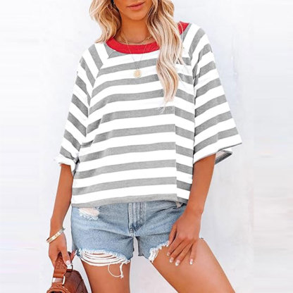 NEW💥Tops for Women Striped 2024 Fashion T Shirts(Buy 2 Free Shipping)