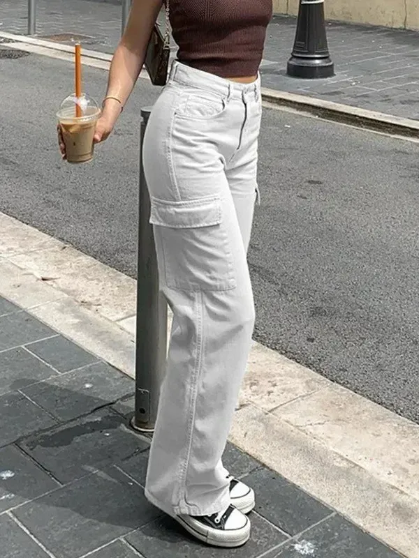 Adjustable Straight Fit Cargo Pants (Buy 2 Free Shipping)-Pink Laura