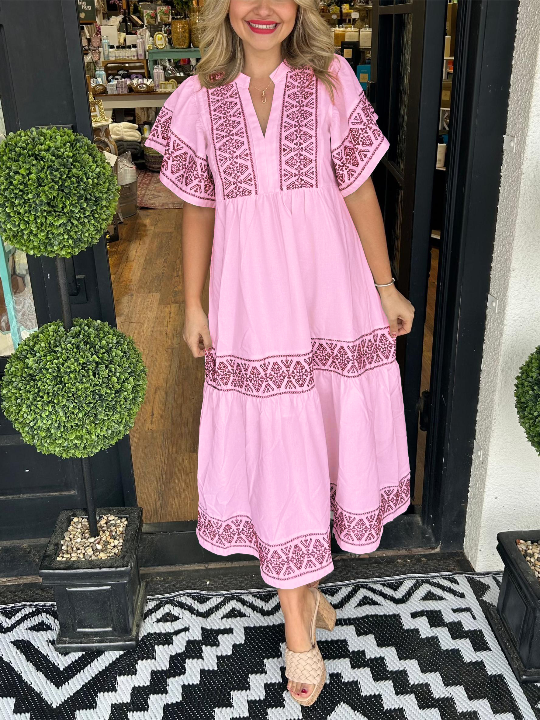 Women's Blend Embroidered Dress (Buy 2 Free Shipping)