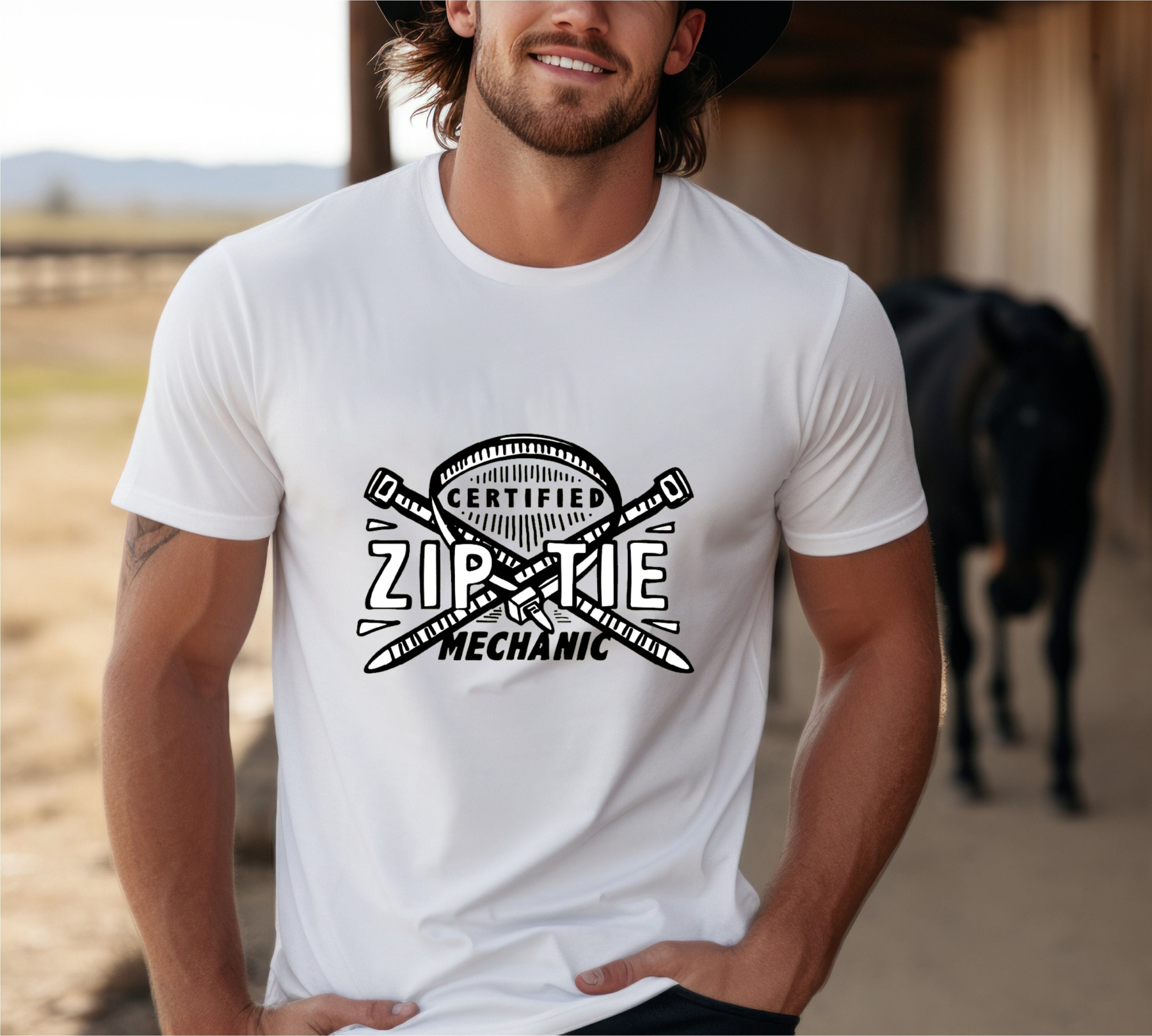 CERTIFIED ZIPTIE MECHANIC 🔧 – MEN'S FUNNY T SHIRT(BUY 3 FREE SHIPPING