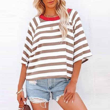 NEW💥Tops for Women Striped 2024 Fashion T Shirts(Buy 2 Free Shipping)