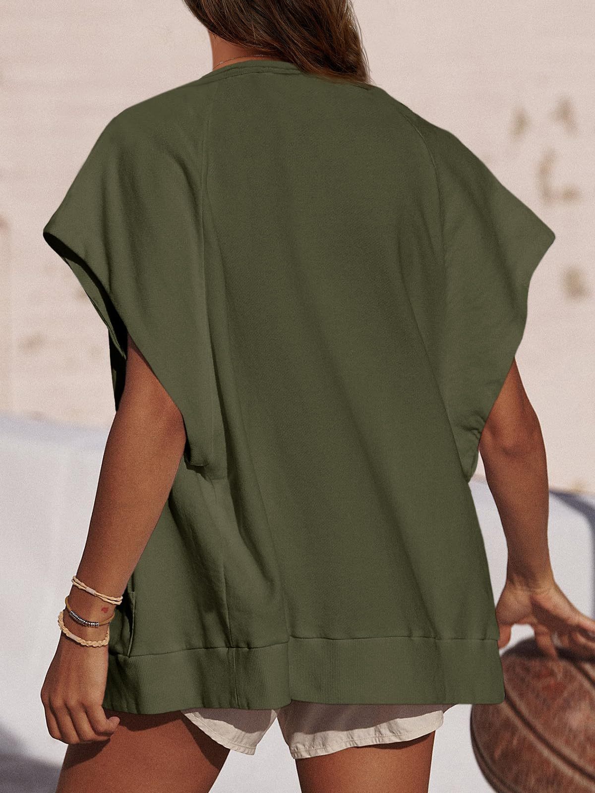 Women's Zippered Cap Sleeve Tracksuit With Pockets(Buy 2 Free Shipping)