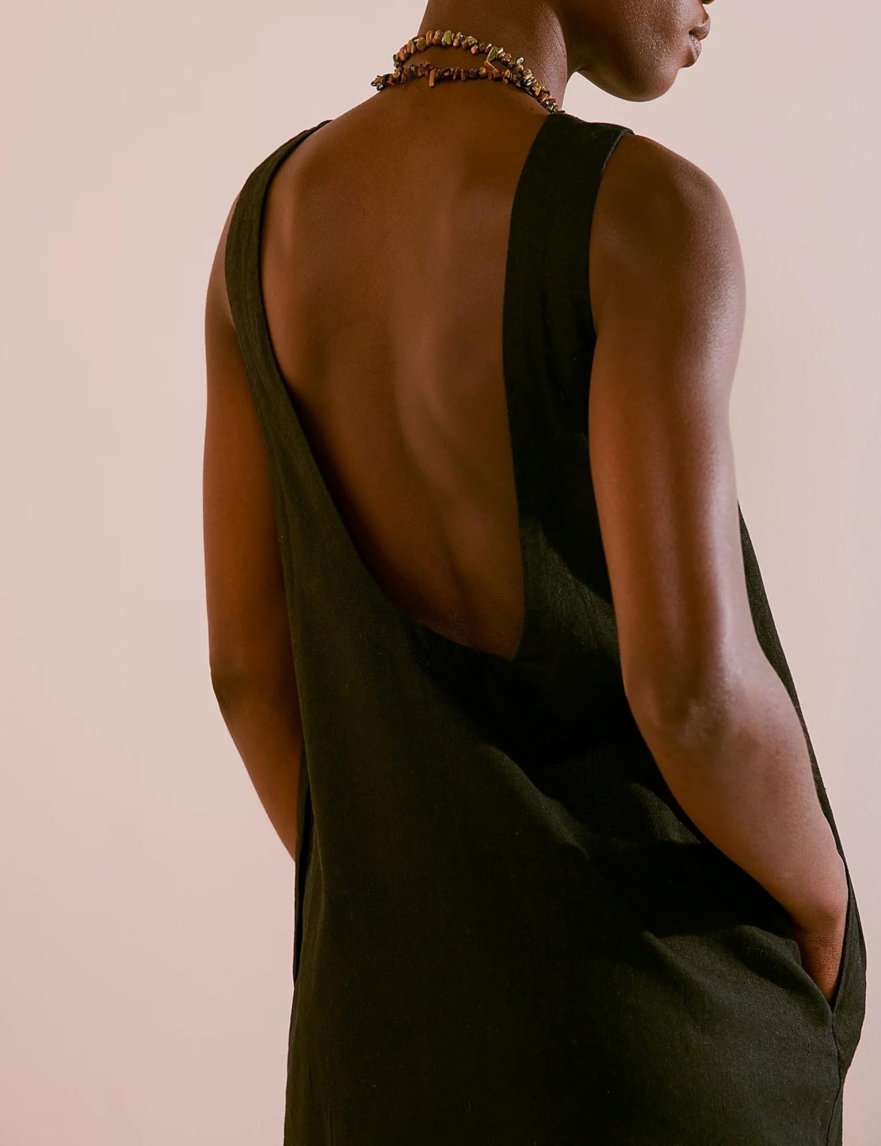 Women's Round Neck Sleeveless Backless Mini Dress（Buy 2 Free Shipping）