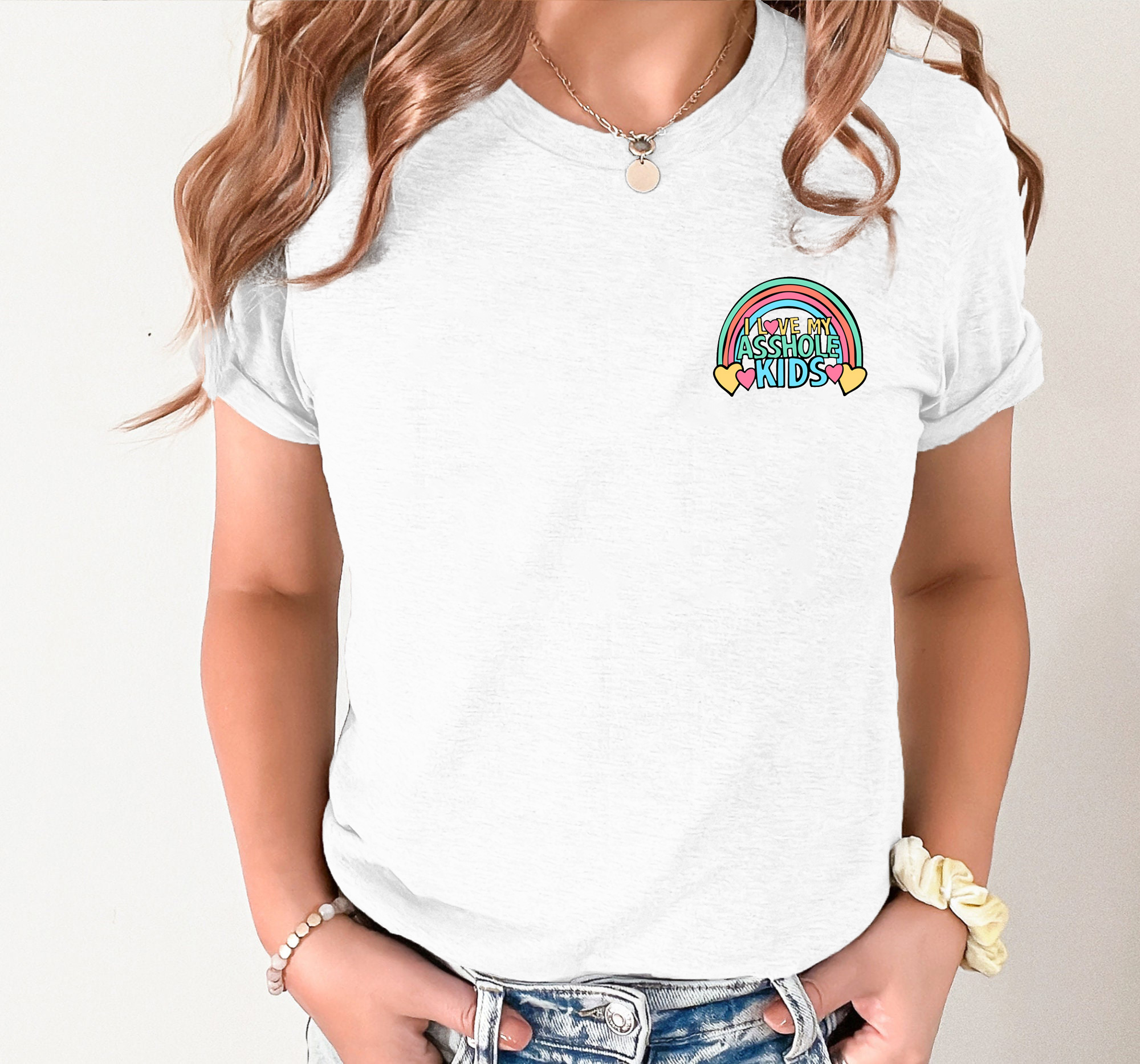 I LOVE MY A$$HOLE KIDS ❤️💢 – Women's T Shirt  (Buy 3 Free Shipping)