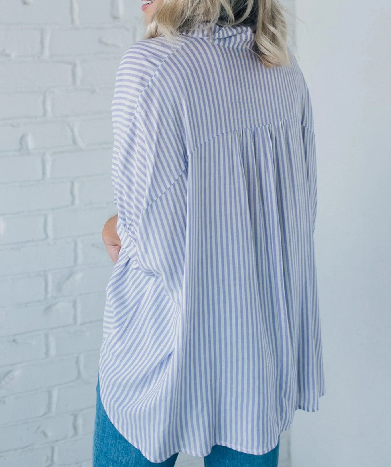 Women's Striped Buttoned Casual Top（Buy 2 Free Shipping）